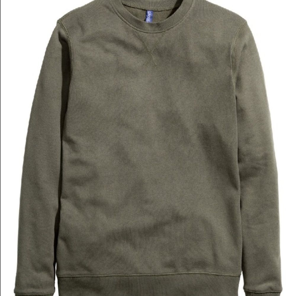H&M Men's Army Green Crewneck